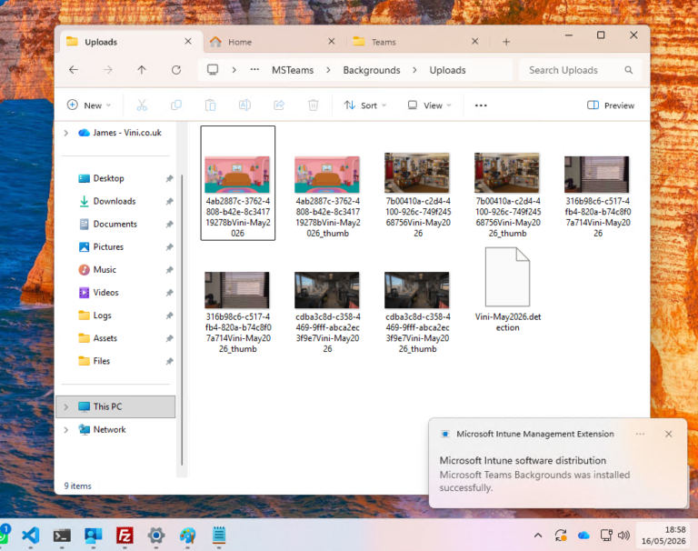 Deploy custom Teams background images using Intune James Vincent
